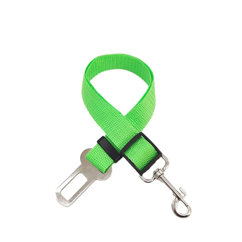New Dog Car Belt Cat Car Seat Belt Pet Seat Vehicle Dog Harness Lead Clip Safety Lever Traction Dog Collars GXQ05