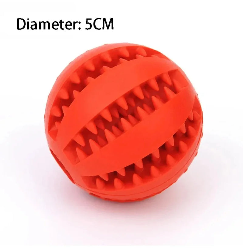 Natural Rubber Pet Dog Toys Dog Chew Toys Tooth Cleaning Treat Ball Extra-tough Interactive Elasticity Ball5cm for Pet Products