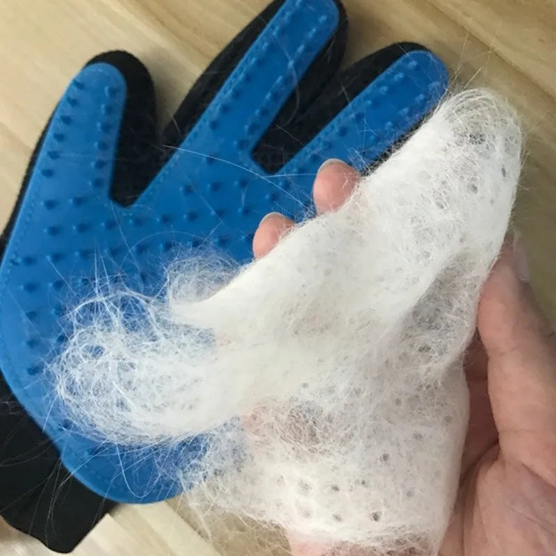 Hot rubber cat gloves pet cleaning and removing hair brush pet gloves cat and dog bathing supplies