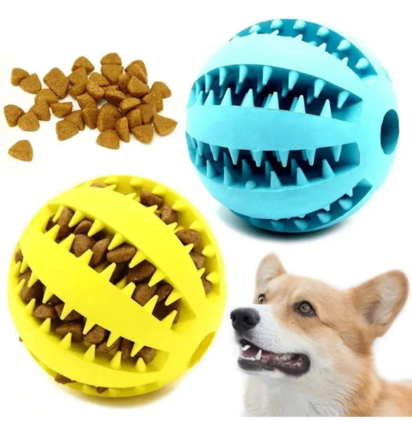 Natural Rubber Pet Dog Toys Dog Chew Toys Tooth Cleaning Treat Ball Extra-tough Interactive Elasticity Ball5cm for Pet Products