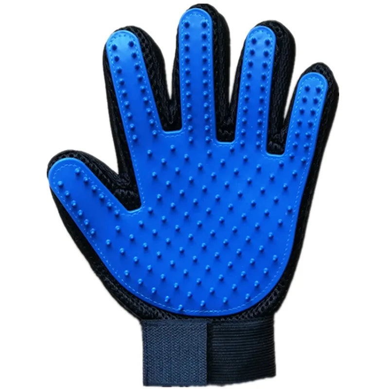 Hot rubber cat gloves pet cleaning and removing hair brush pet gloves cat and dog bathing supplies