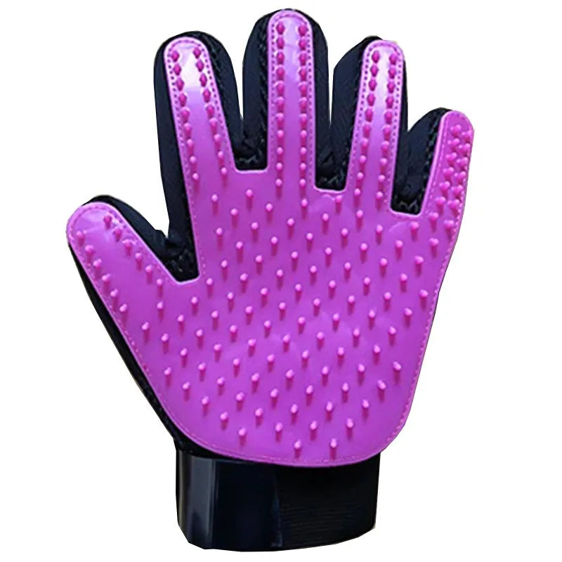 Hot rubber cat gloves pet cleaning and removing hair brush pet gloves cat and dog bathing supplies