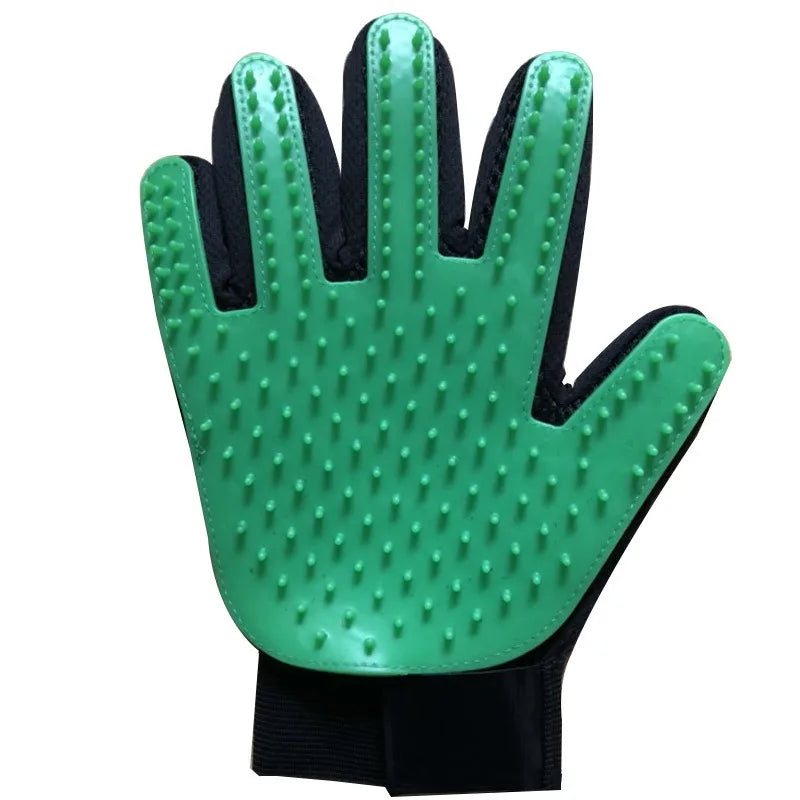 Hot rubber cat gloves pet cleaning and removing hair brush pet gloves cat and dog bathing supplies