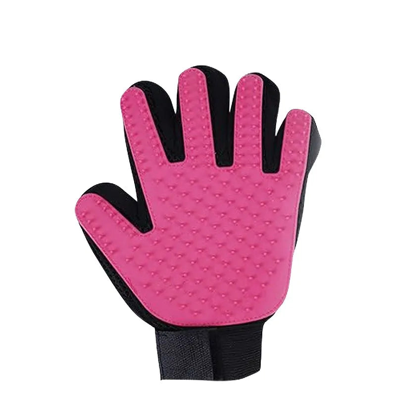 Hot rubber cat gloves pet cleaning and removing hair brush pet gloves cat and dog bathing supplies