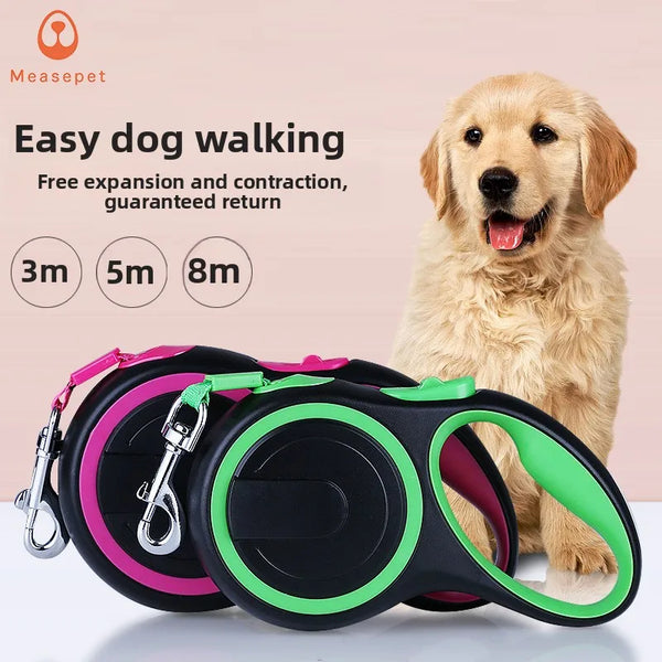 Amazon dog leash nylon automatic retractable pet leash dog walking leash pet supplies shrink device