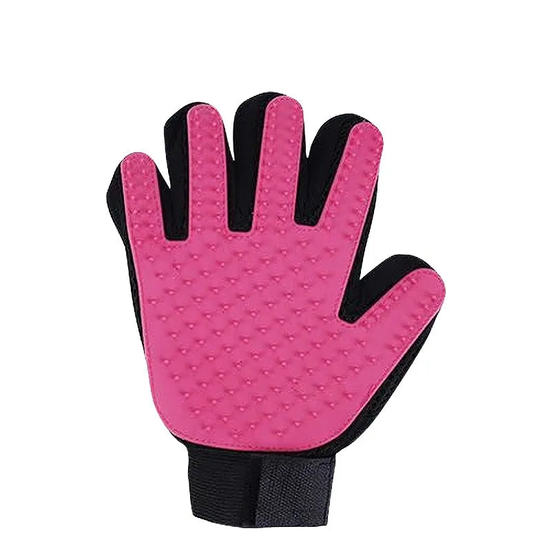 Hot rubber cat gloves pet cleaning and removing hair brush pet gloves cat and dog bathing supplies
