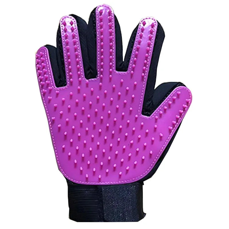 Hot rubber cat gloves pet cleaning and removing hair brush pet gloves cat and dog bathing supplies