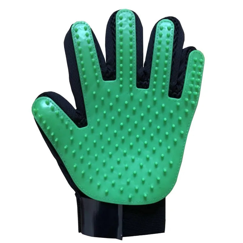 Hot rubber cat gloves pet cleaning and removing hair brush pet gloves cat and dog bathing supplies