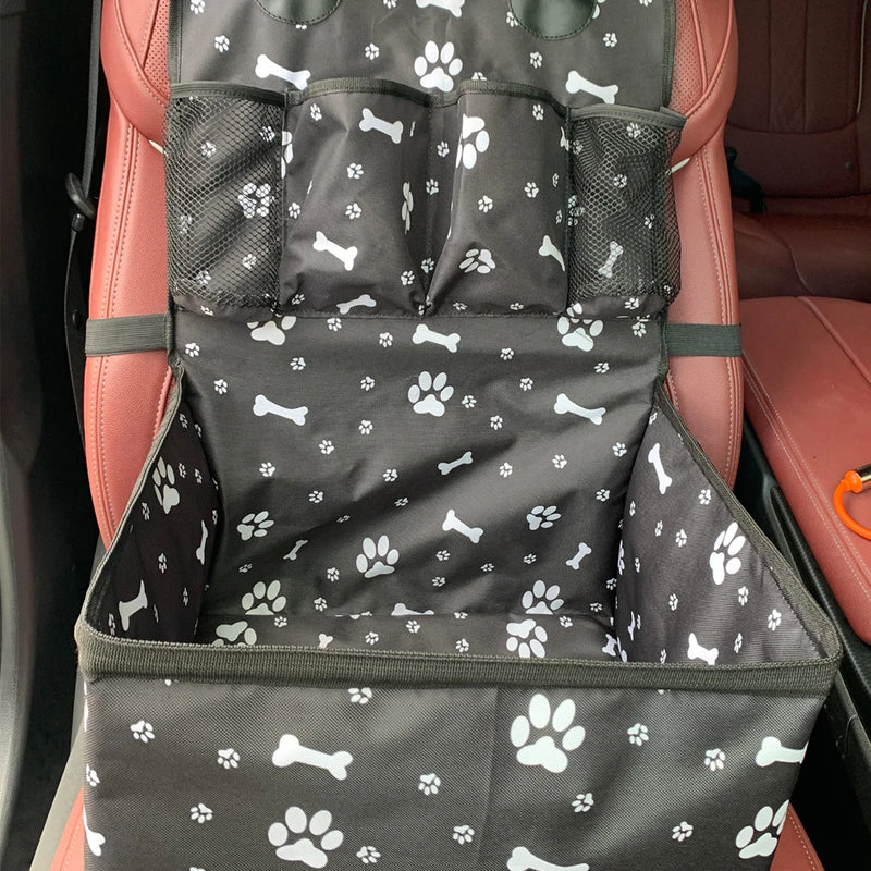 Dog Car Seat with Storage Pockets,Scratch Proof Durable Pet Booster Car Front Seat for Small Medium Dog