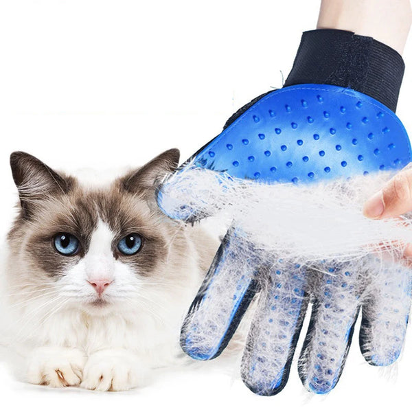 Hot rubber cat gloves pet cleaning and removing hair brush pet gloves cat and dog bathing supplies