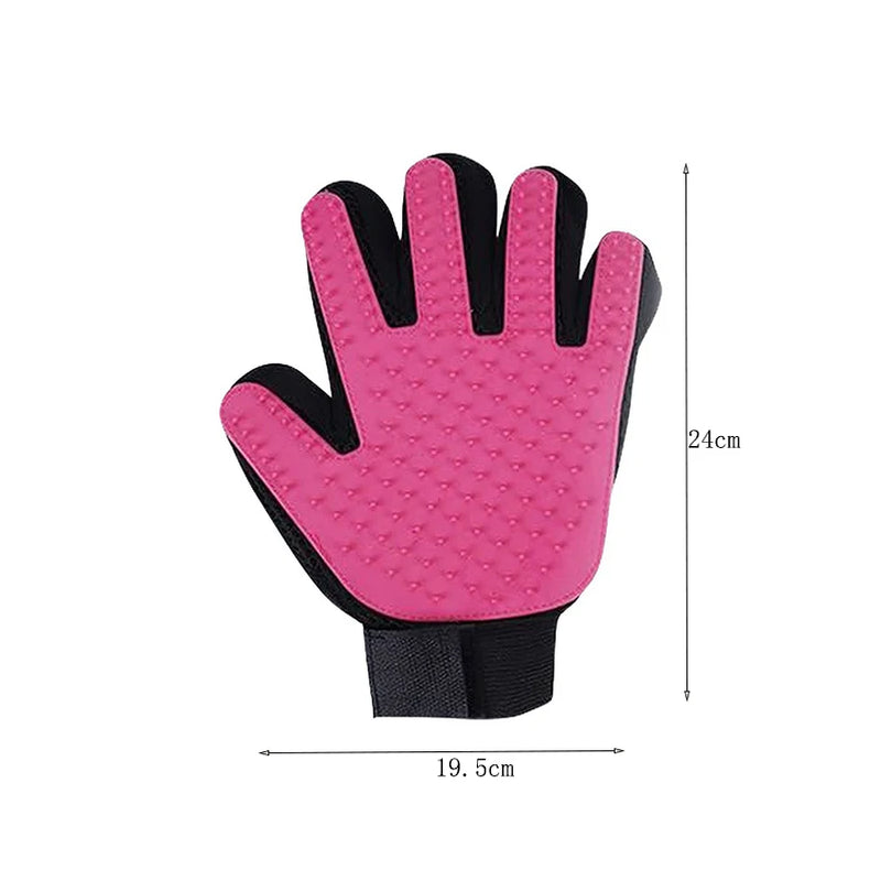 Hot rubber cat gloves pet cleaning and removing hair brush pet gloves cat and dog bathing supplies